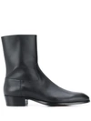 Barbanera Zipped Ankle Boots In Black