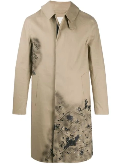 Alyx Trenchcoat Mit Schlangenleder-print In Neutrals