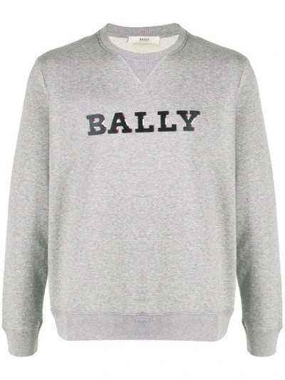 Bally 3d-effect Logo Sweatshirt In Grey