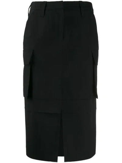 We11 Done Utility High-waisted Skirt In Black