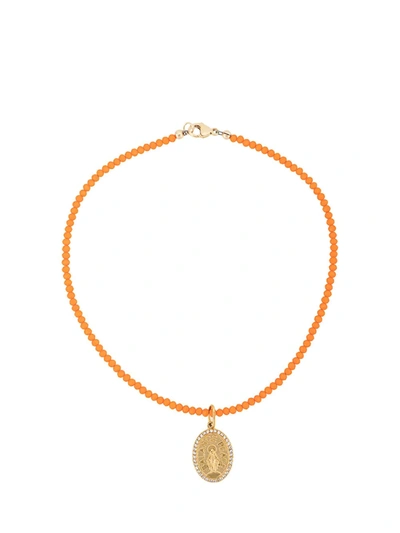 Nialaya Jewelry 'jesus' Halskette In Orange