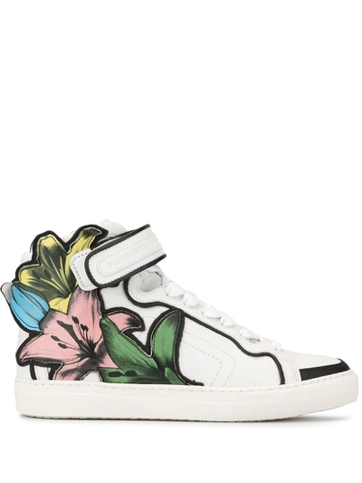 Pierre Hardy Lilyrama High-top Sneakers In White