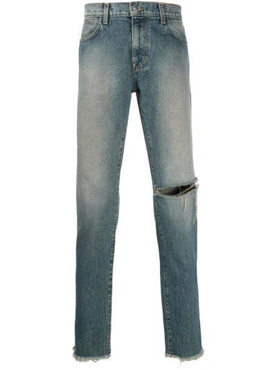 424 Distressed Slim-fit Jeans In Blue