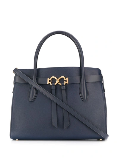 Kate Spade Medium Toujours Leather Satchel In Blue