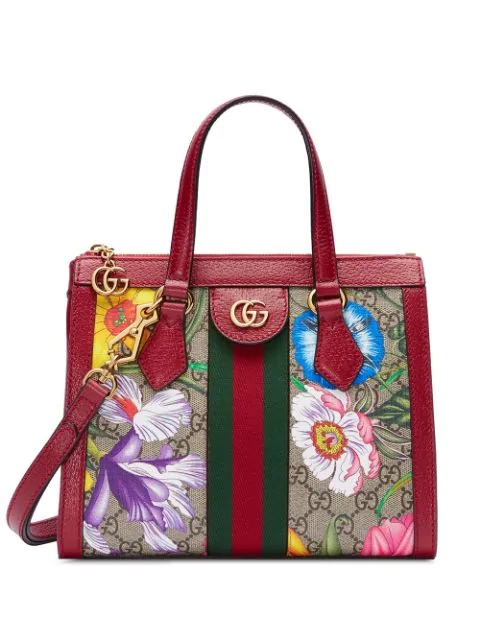 ophidia small gg supreme canvas tote bag
