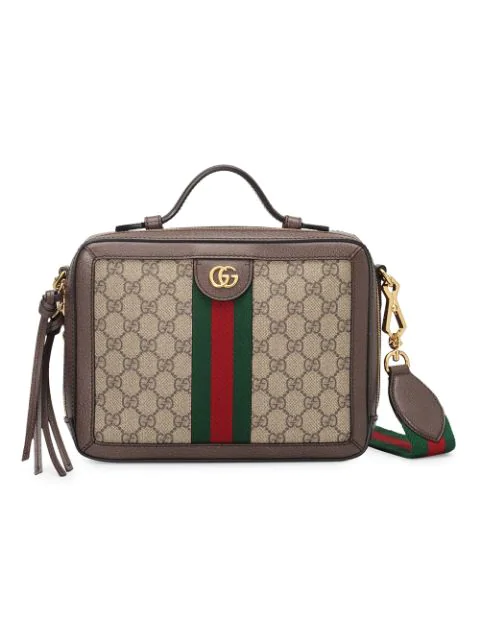 Gucci Mini Ophidia Gg Supreme Canvas Shoulder Bag In Brown | ModeSens