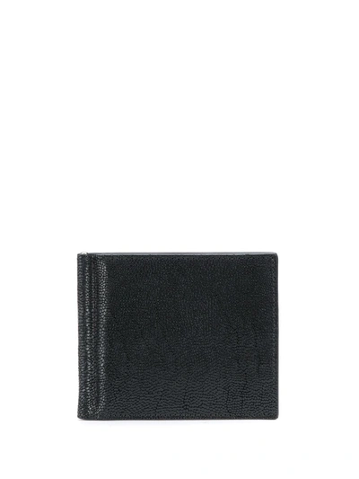 Orciani Coin Pocket Leather Bifold Wallet In Black