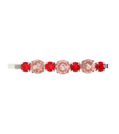 Simone Rocha Crystal-embellished Hair Clip In Silver