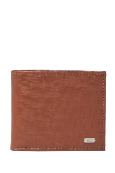 Tallia Bifold Leather Wallet In Cognac