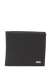 Tallia Bifold Leather Wallet In Black