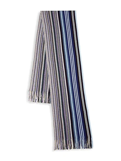 Missoni Fringed Striped Wool-blend Scarf