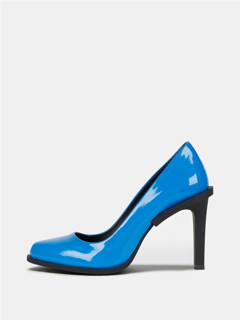 Dkny Prim Patent Pump With Rubber Heel In Blue | ModeSens