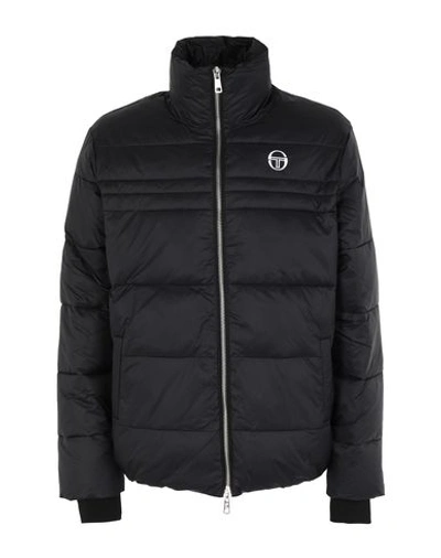 Sergio Tacchini Synthetic Down Jackets In Black