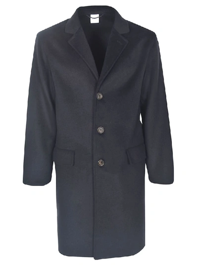 Aspesi Single Breasted Buttoned Coat In Black