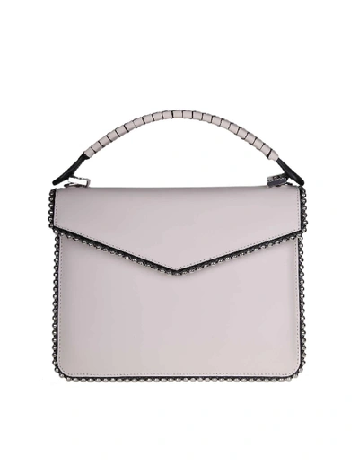 Les Petits Joueurs Pixie Hand Bag In Ivory Color Calf Leather In Grey