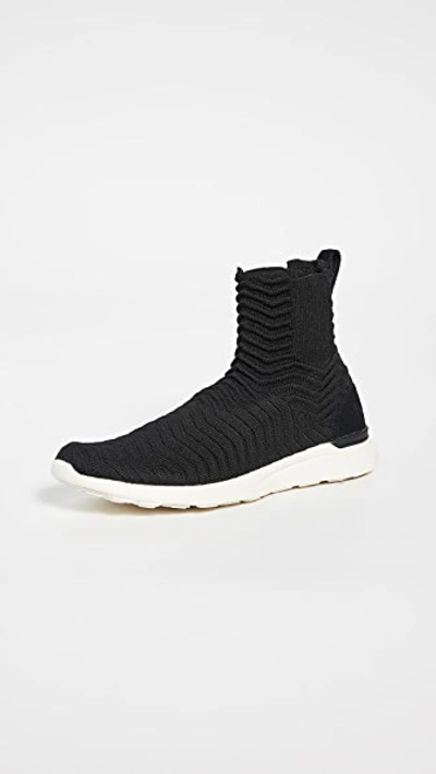 Apl Athletic Propulsion Labs Techloom Chelsea Sneaker Boots In Black/pristine