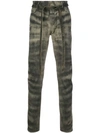 Fear Of God Tie Waist Jeans Zebra Stripe In Black