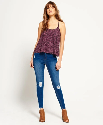 Superdry Sophia High Waist Super Skinny Jeans In Blue