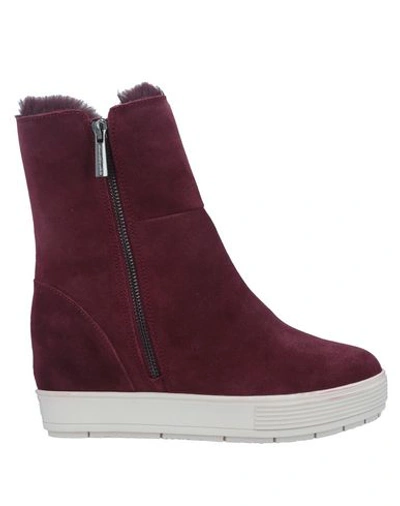 Fornarina Ankle Boot In Maroon