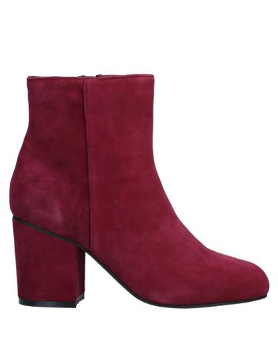 Fornarina Ankle Boot In Maroon