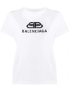 Balenciaga Bb Logo-print T-shirt In White
