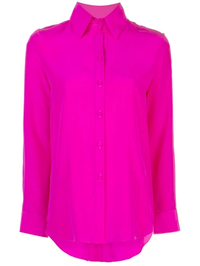 Adam Lippes Button-front Blouse In Pink