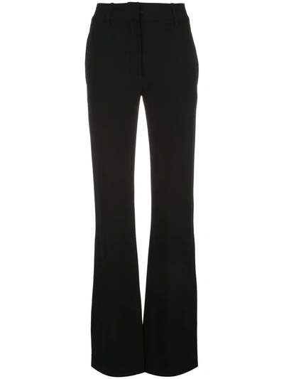 Ann Demeulemeester Mid-rise Flare Trousers In Black
