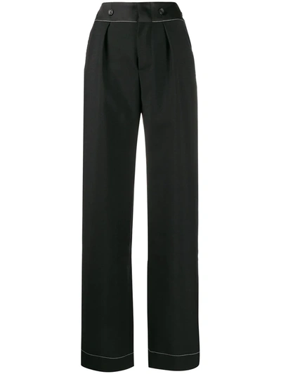 Lanvin Tailored Pleat Detailed Trousers In Black