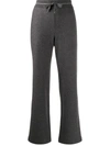 Lorena Antoniazzi Knitted Track Pants In Grey