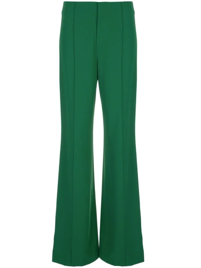 Alice And Olivia Dylan Wide Leg Trousers In Green