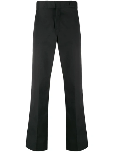 Dickies Construct Flared Mid Rise Trousers In Black