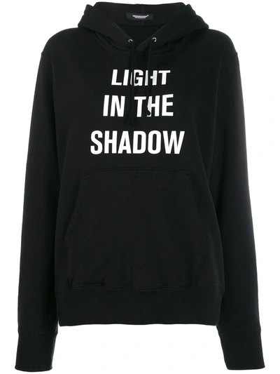 Undercover Light In The Shadow Hooded Jumper In Black