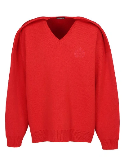 Balenciaga Sweater In Red