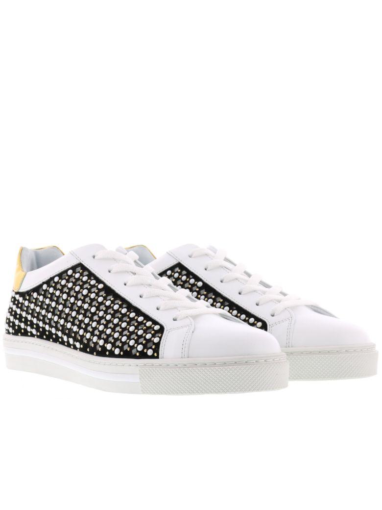 René Caovilla Sneakers In White Black Gold | ModeSens
