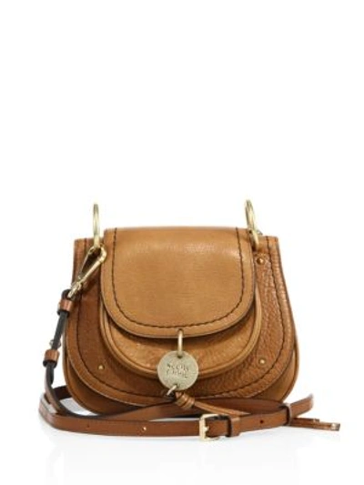 See By Chloé Susie Small Leather Saddle Bag In Caramel | ModeSens