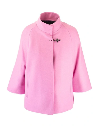 Fay Women's  Pink Wool Poncho