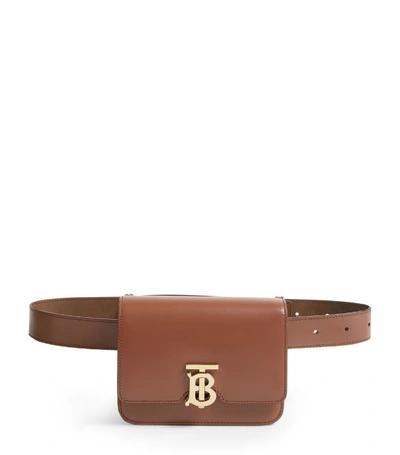 Burberry Leather Belted Tb Bag
