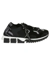 Dolce & Gabbana Ridged Sole Sneakers In Black,white