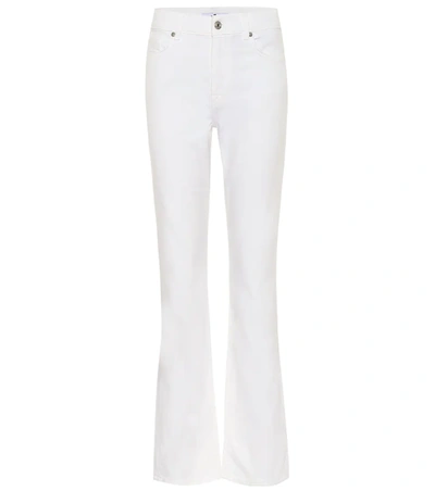 7 For All Mankind Georgia High-rise Flare Jeans In White