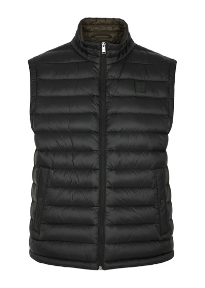 Hugo Boss Croma Slim-fit Quilted Shell Down Gilet In Black