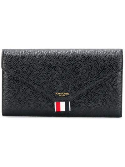 Thom Browne Black Leather Versatile Wallet