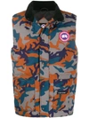 Canada Goose Men's Freestyle Camo Down Crew Vest In Grey