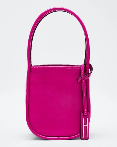 Hayward Guide Crinkled Leather Top-handle Tote Bag In Pink