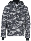Aztech Mountain Nuke Suit Waterproof Camouflage-print Hooded Down Ski Jacket In Multi-colour