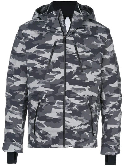 Aztech Mountain Nuke Suit Waterproof Camouflage-print Hooded Down Ski Jacket In Multi-colour