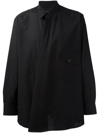 Yohji Yamamoto Asymmetric Shirt - Black