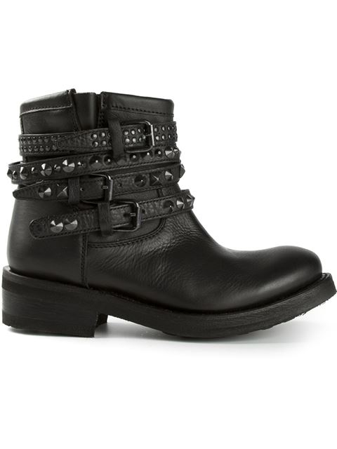 Ash 'tatum' Studded Boots In Black | ModeSens