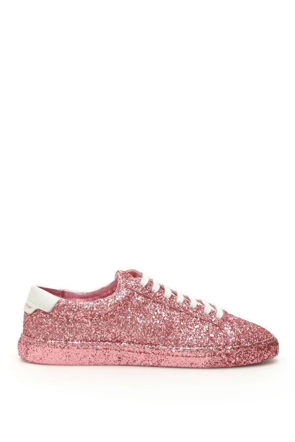 pink saint laurent sneakers