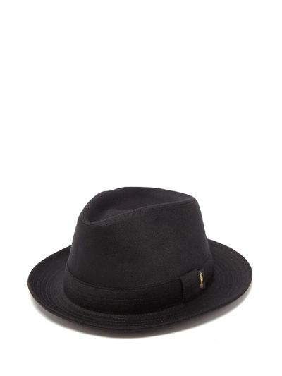Borsalino Cashmere-felt Trilby Hat In Black