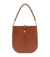 Burberry Leather Anne Shoulder Bag In Tan/gold